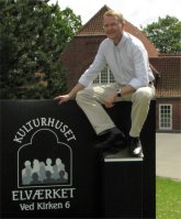 Kenneth er blandt andet formand for Kulturhuset Elværket. Foto: Preben Gøttsche.